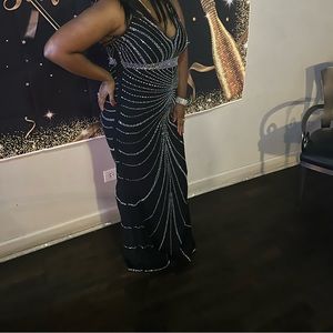 Formal diamond studded dress